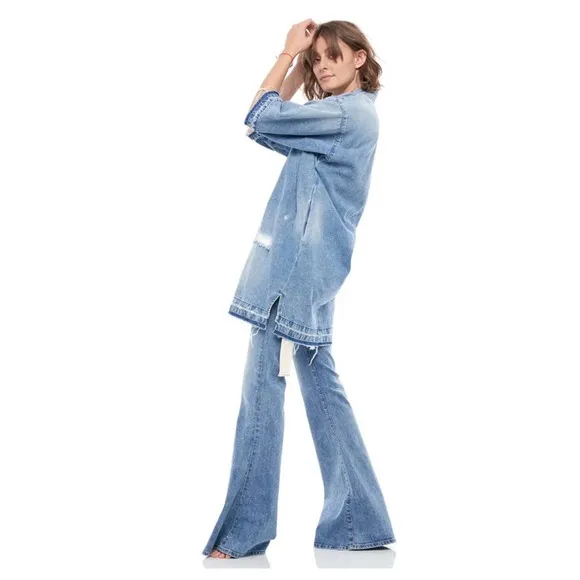 Free People x Sandrine Rose - NWT Super Flare Jeans
