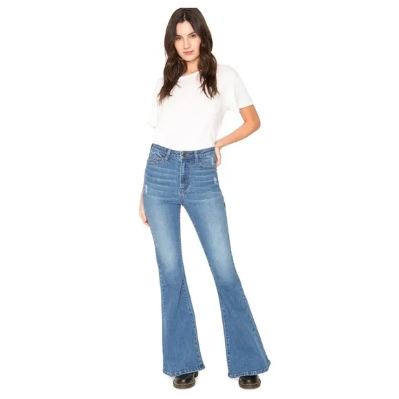 Free People x Sandrine Rose - NWT Super Flare Jeans
