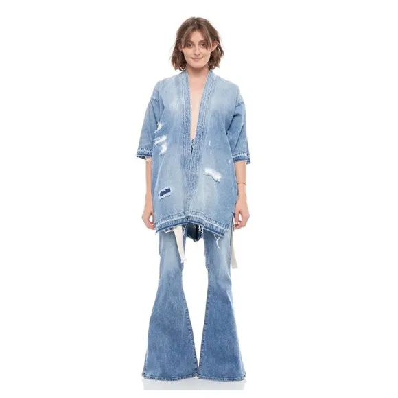 Free People x Sandrine Rose - NWT Super Flare Jeans