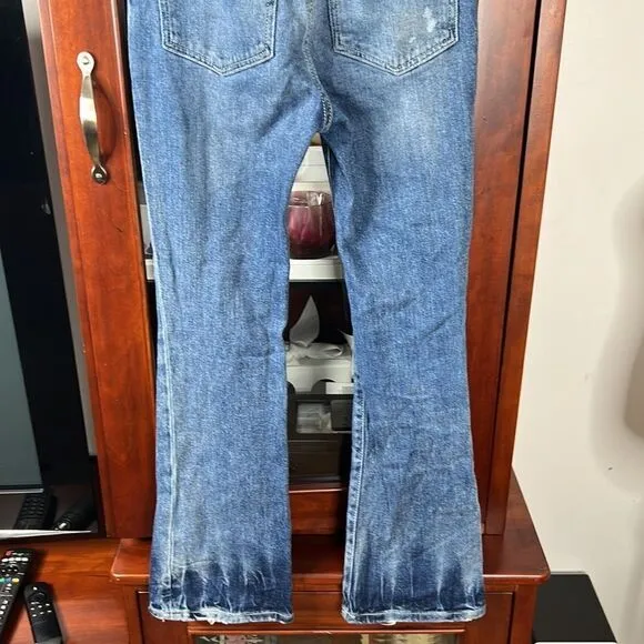 Free People Phoenix Crop Flare High Rise Jeans