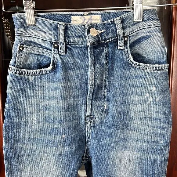 Free People Phoenix Crop Flare High Rise Jeans