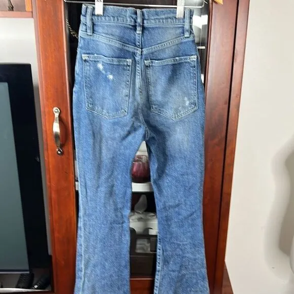 Free People Phoenix Crop Flare High Rise Jeans
