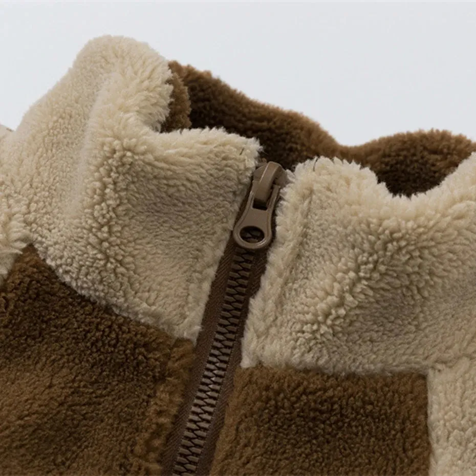 Fuzzy Zipper Jacket