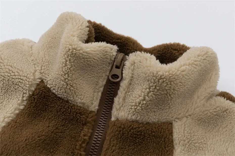 Fuzzy Zipper Jacket