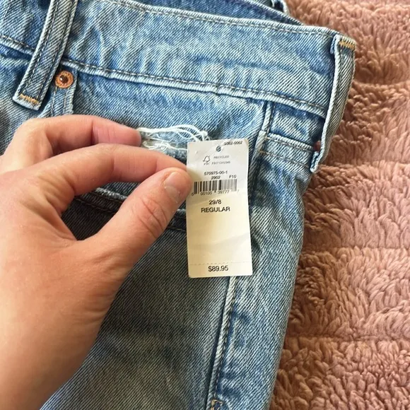 Gap cheeky straight high rise denim jeans nwt