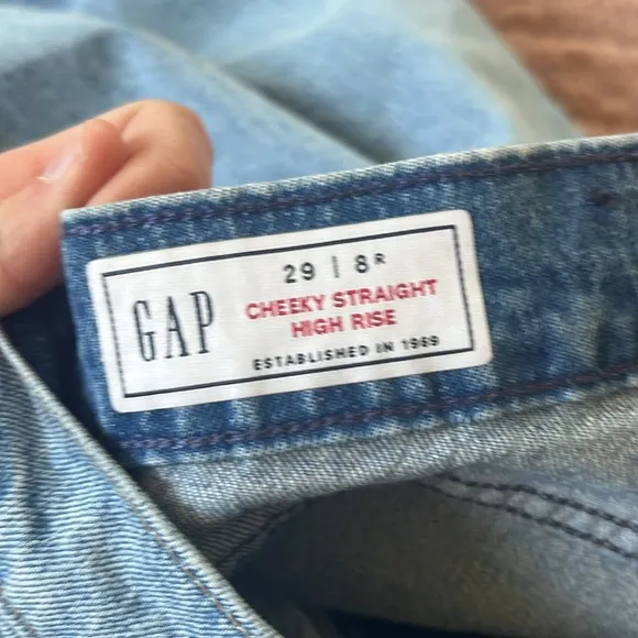 Gap cheeky straight high rise denim jeans nwt