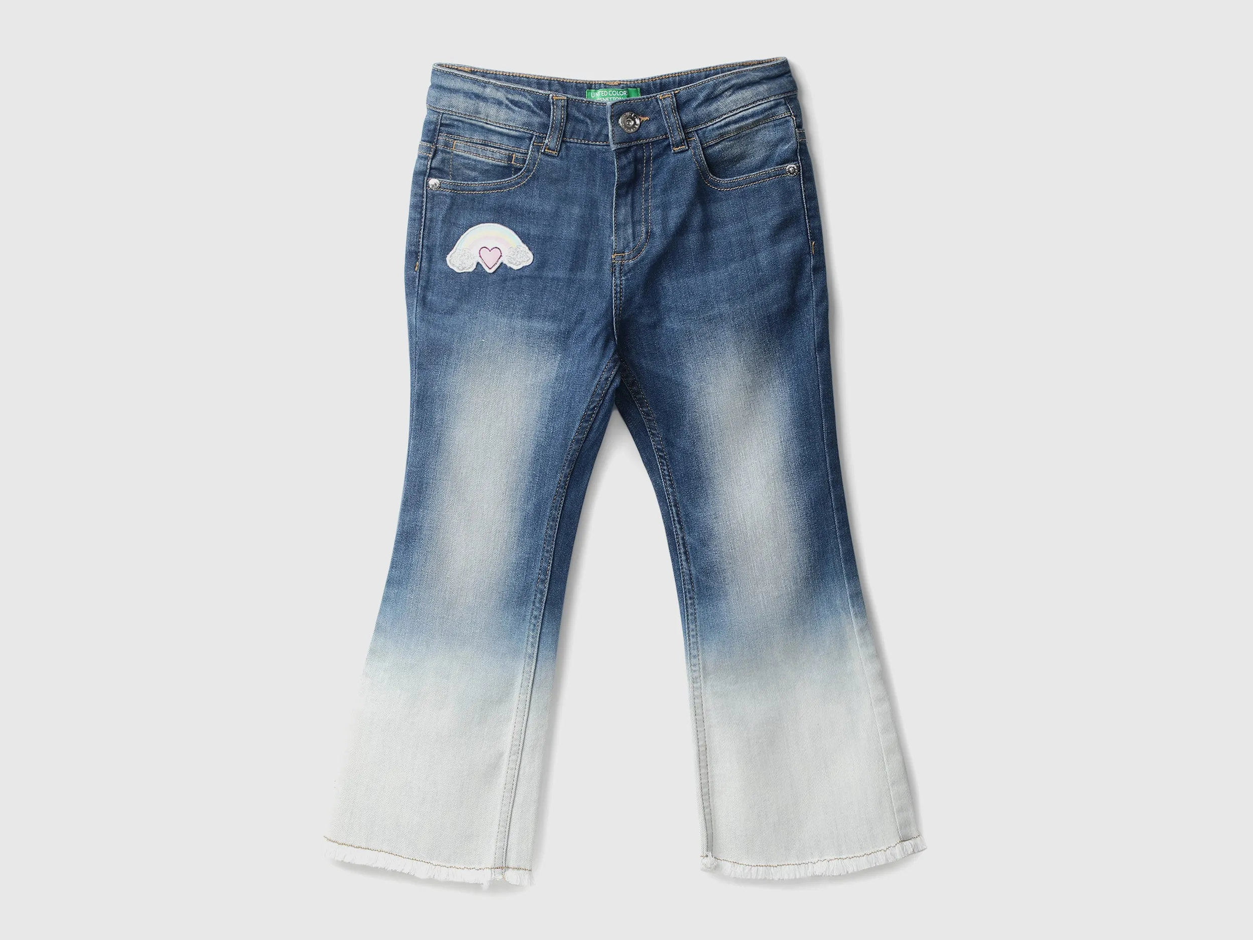 Girls Ombre Boot Cut Jeans