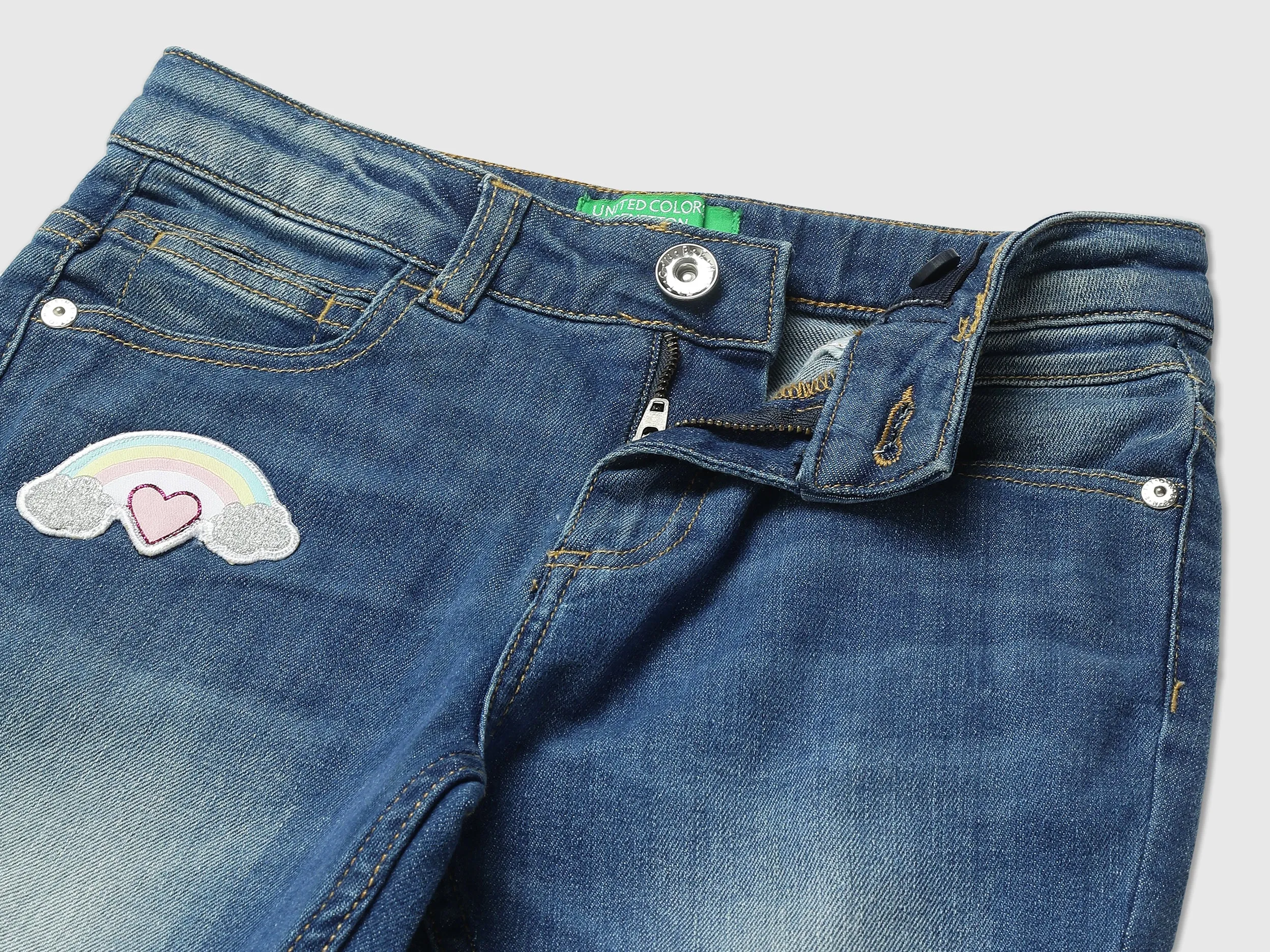 Girls Ombre Boot Cut Jeans