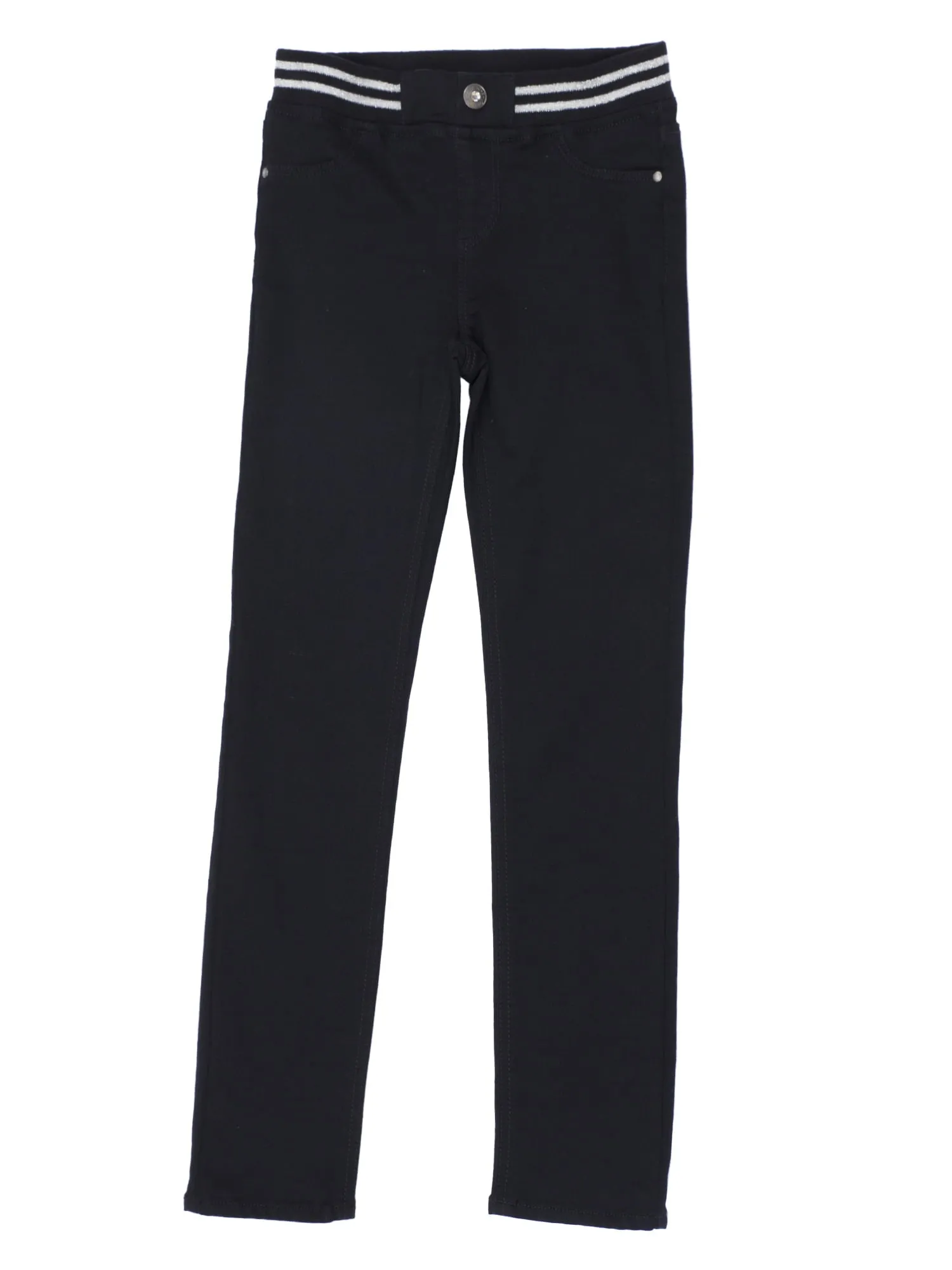 Girls Rib Waist Skinny Jeans