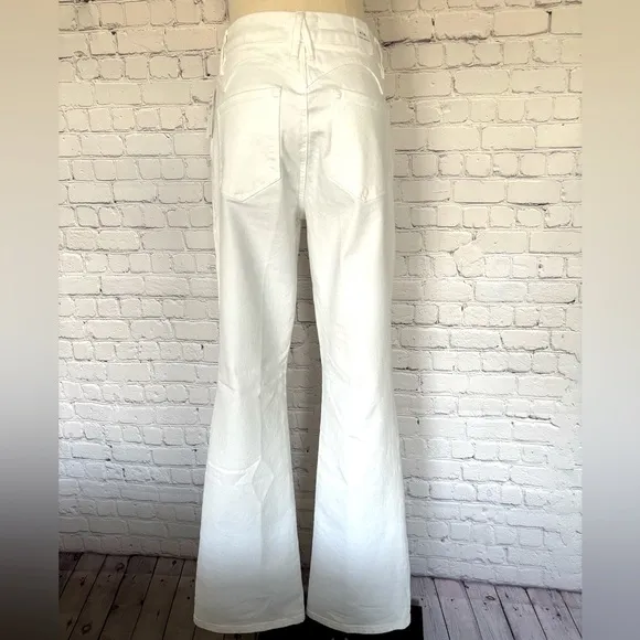Good American Classic White High Rise Bootcut Jeans--Sz 8/29