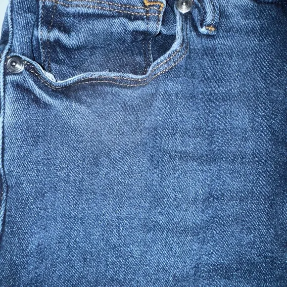 Good American High Waisted Good Legs Twisted Slit Jeans in Indigo size 4/27