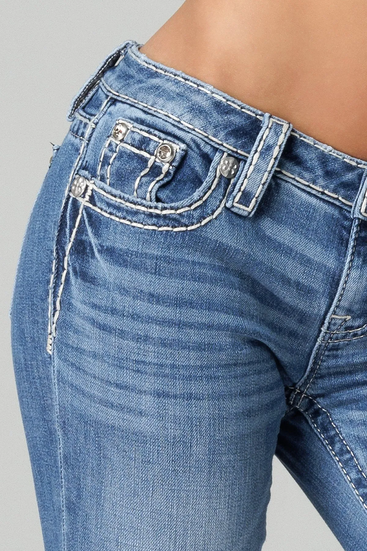 Gothic Pocket Bootcut Jeans
