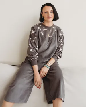 Grace Grey Wide Leg Jumpsuit