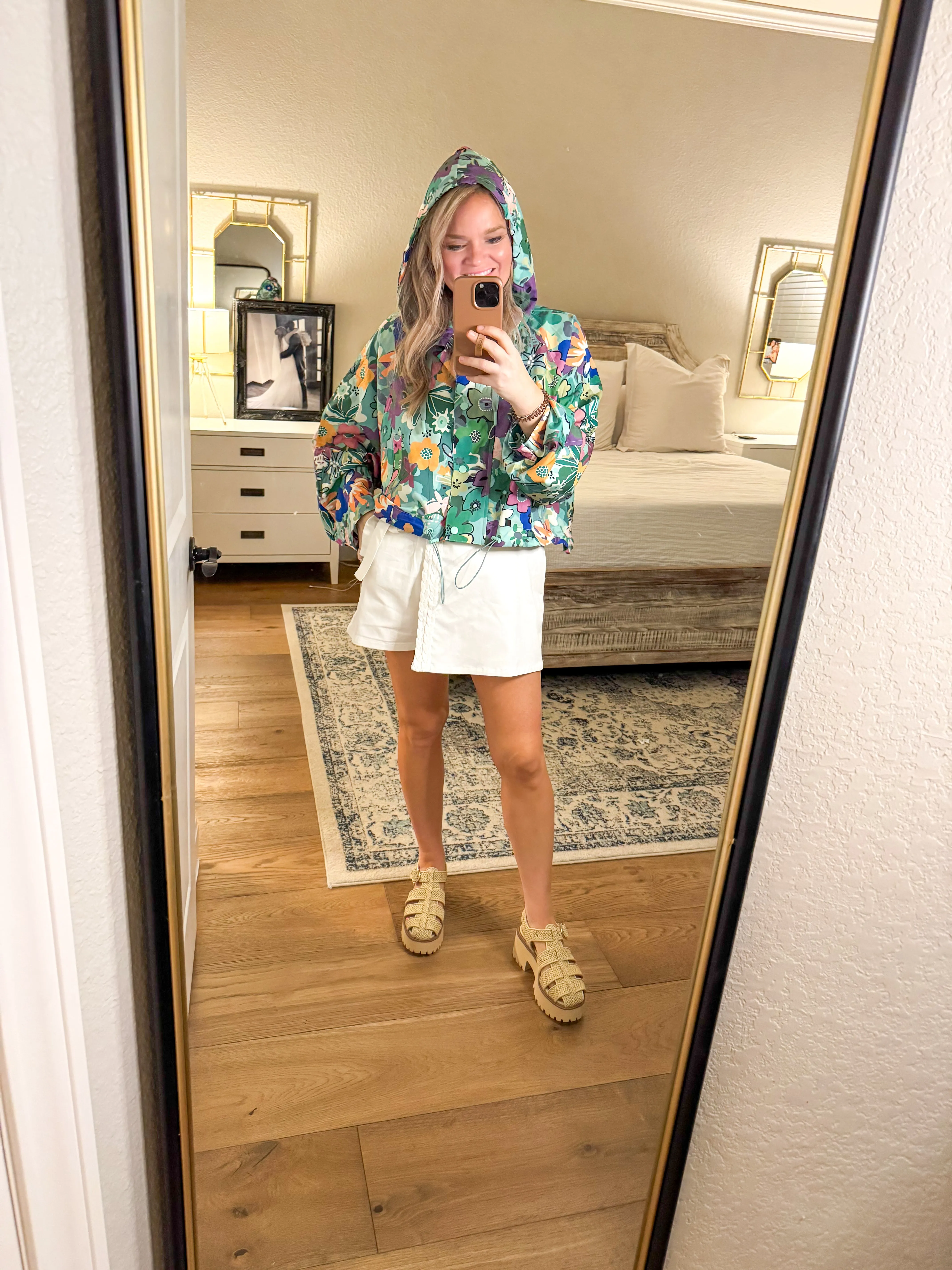 Green Floral Active Jacket