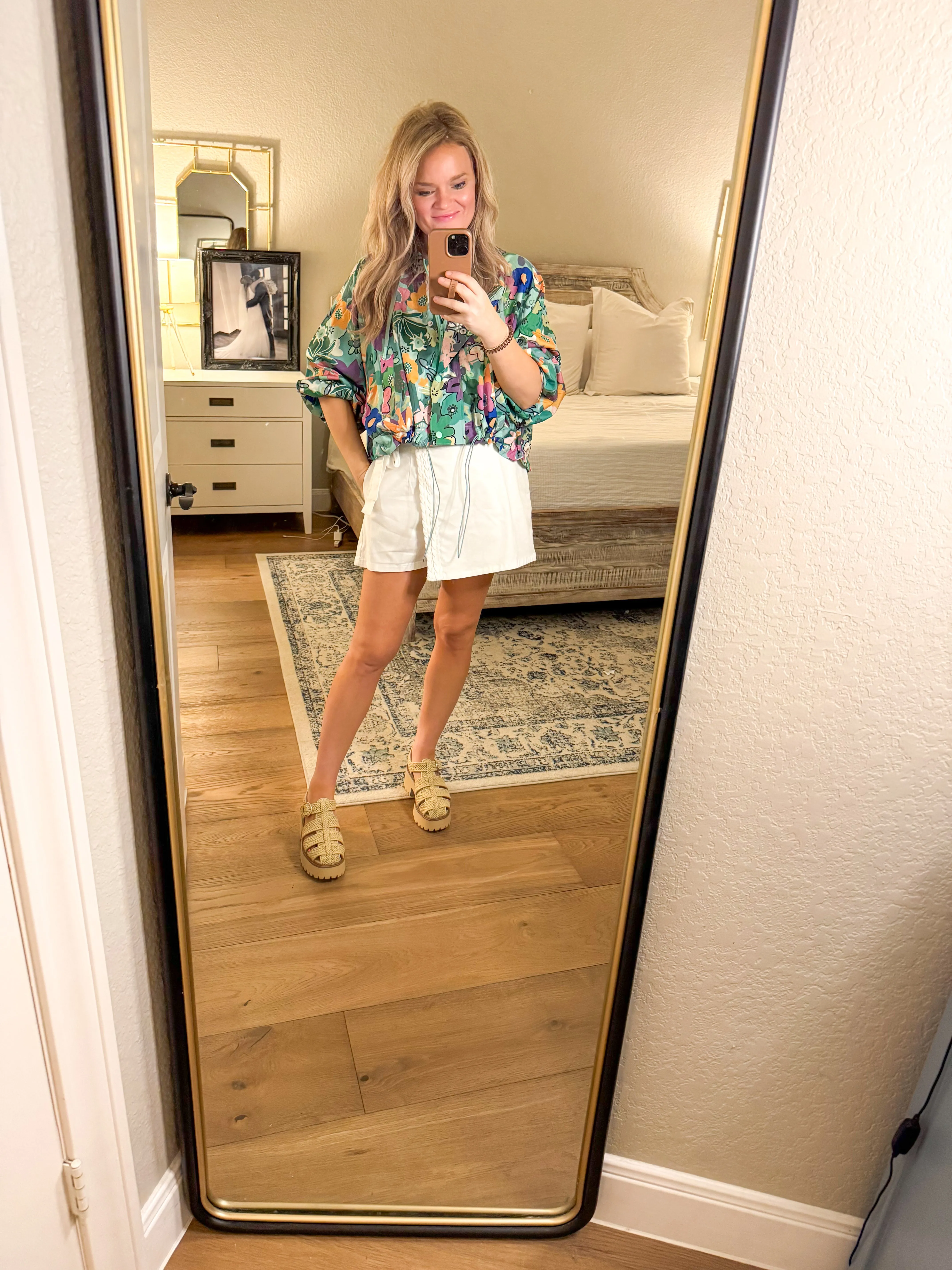 Green Floral Active Jacket