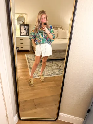 Green Floral Active Jacket