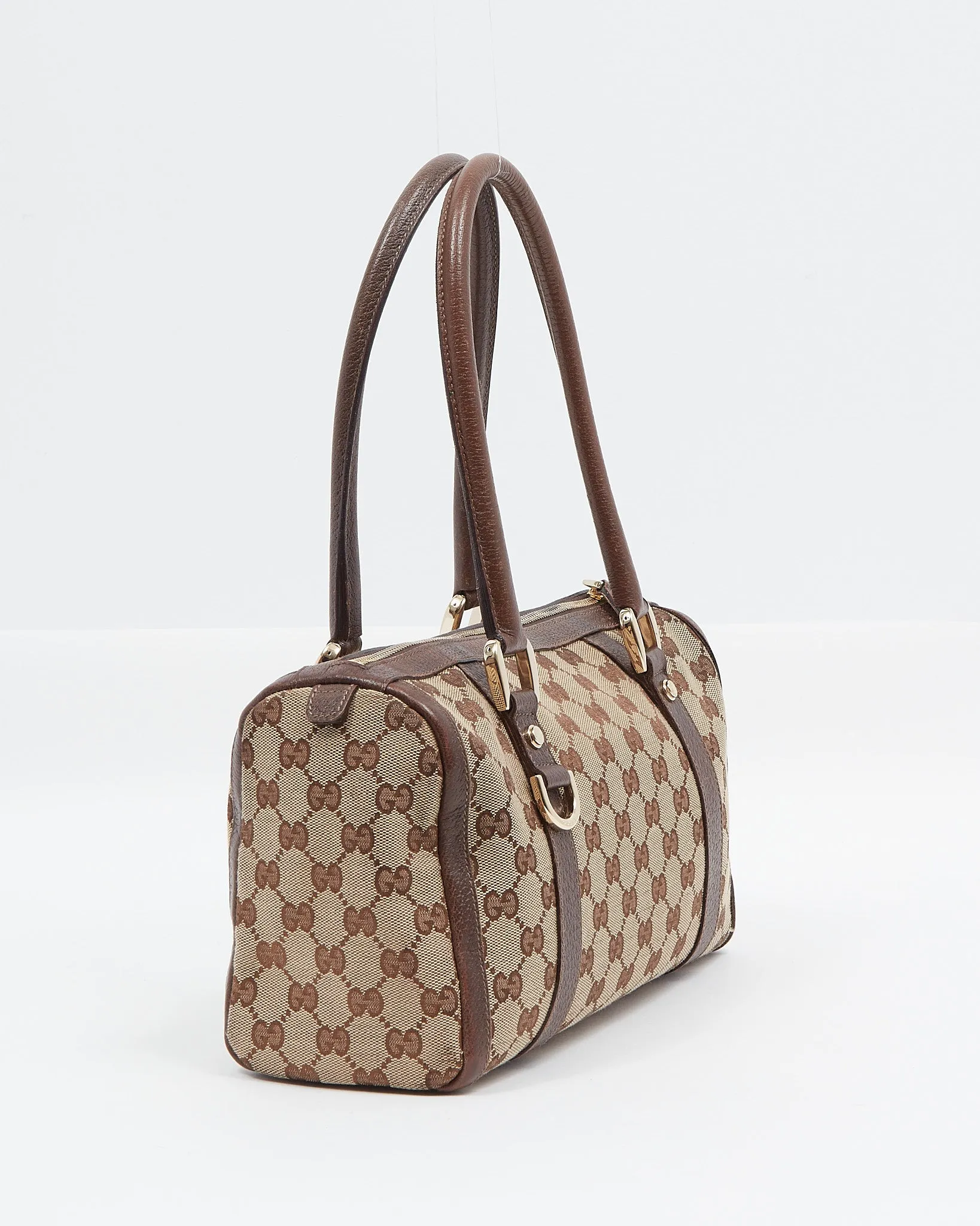 Gucci Brown GG Canvas Abbey Boston Bag