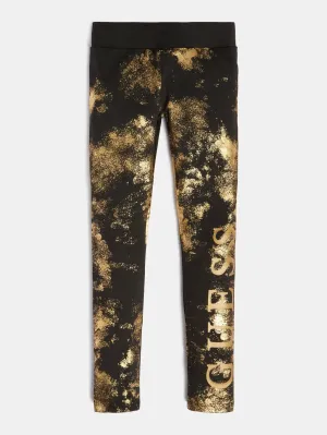 GUESS JEANS - GOLD SPLASH LEGGINGS