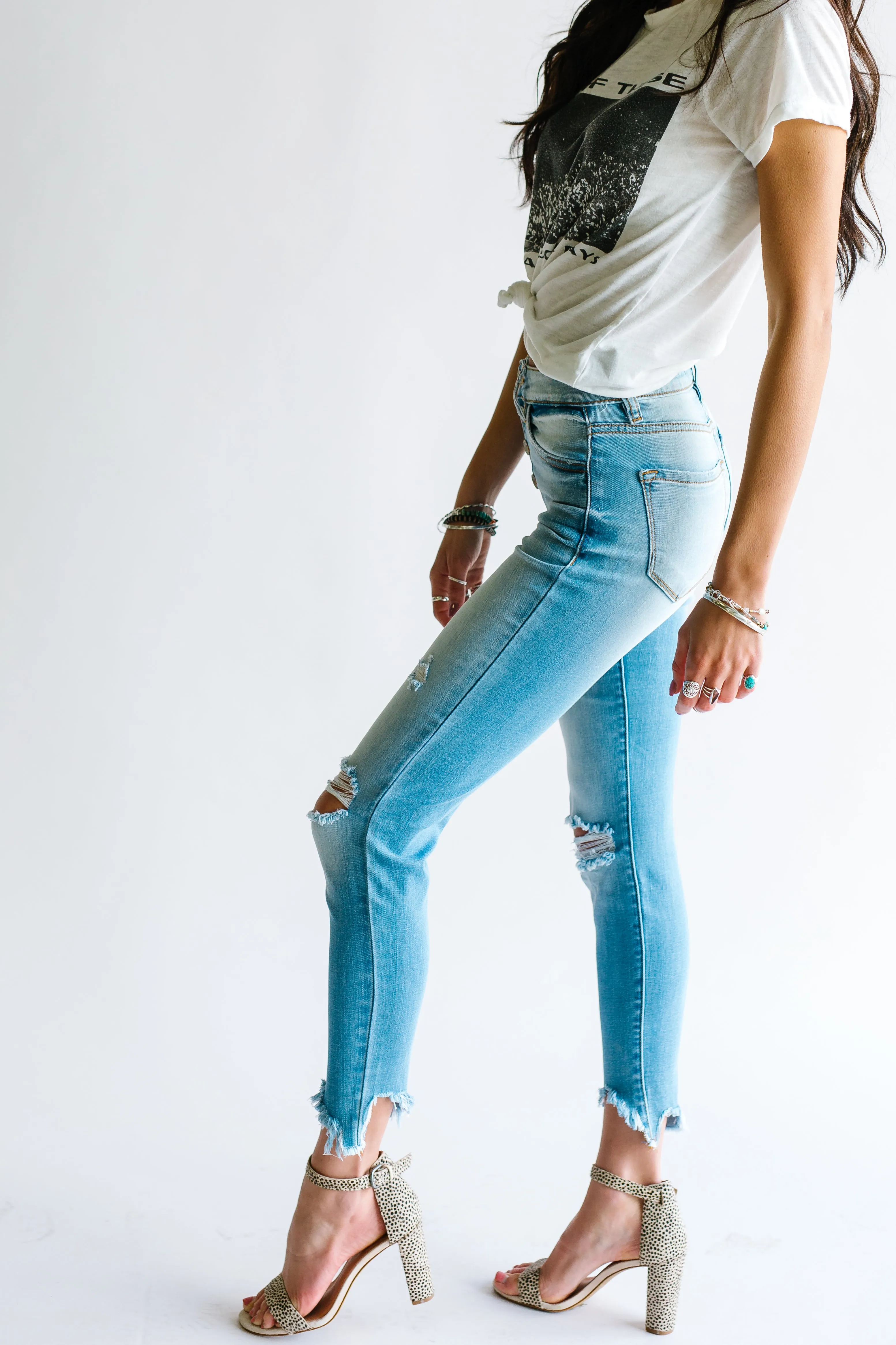 Havana High Rise Distressed Skinny