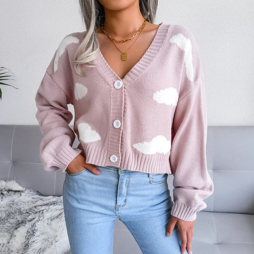 Hedvig – Pull avec imprimé nuage effrayant