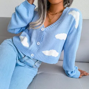 Hedvig – Pull avec imprimé nuage effrayant