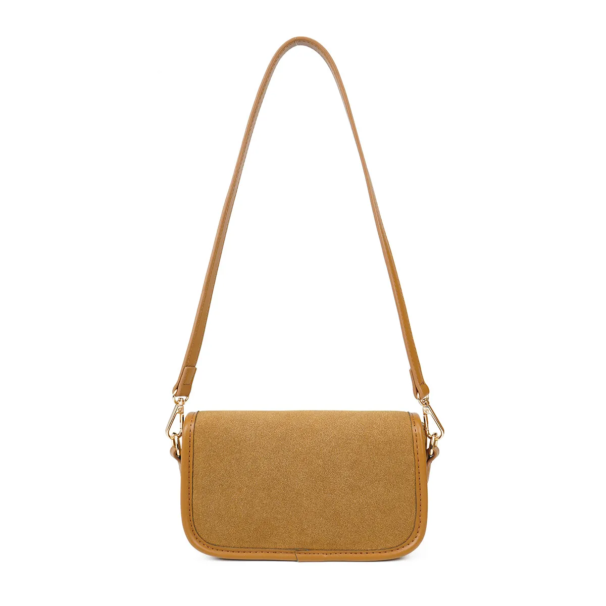 Herminfashion Artificial Leather Purse with 3 Zippered Compartments B-B020266