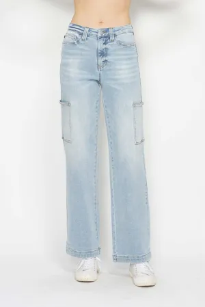 High Waisted Cargo Jeans