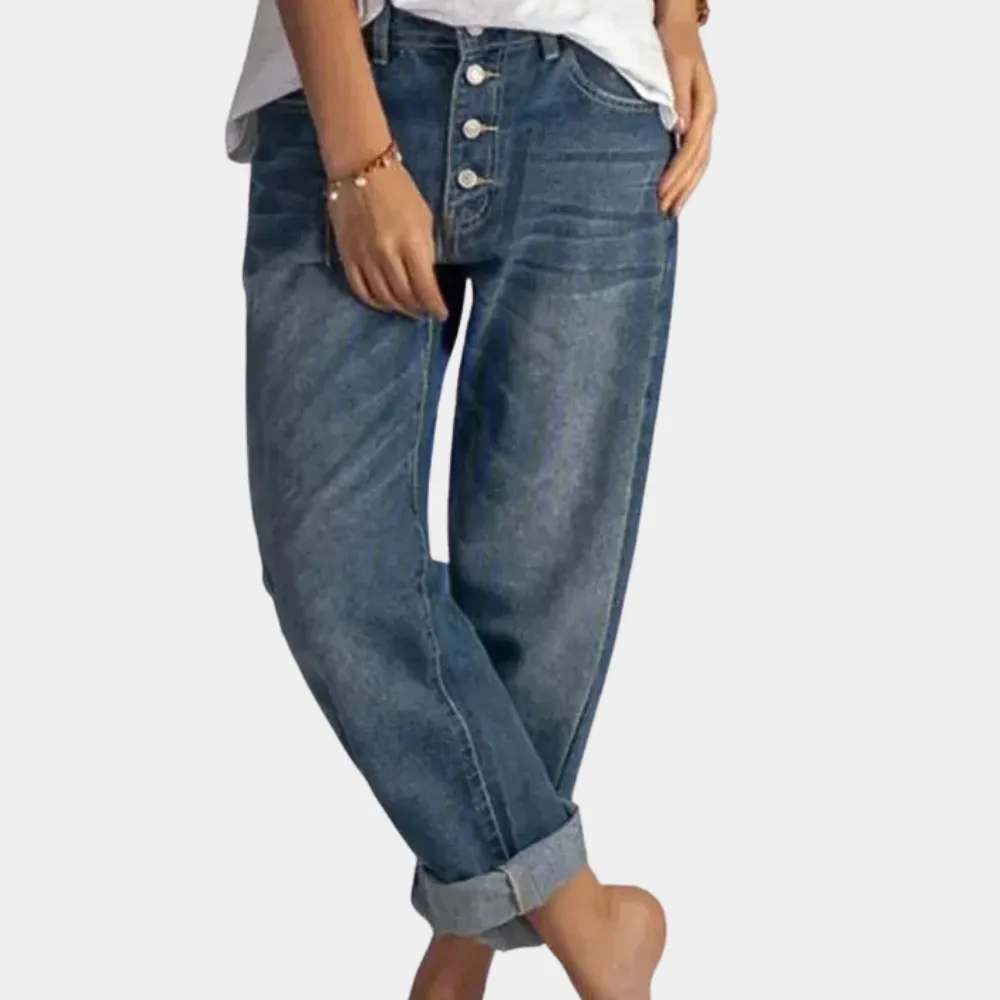 High-waisted, elegant women's jeans: Mihai Collection