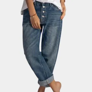 High-waisted, elegant women's jeans: Mihai Collection