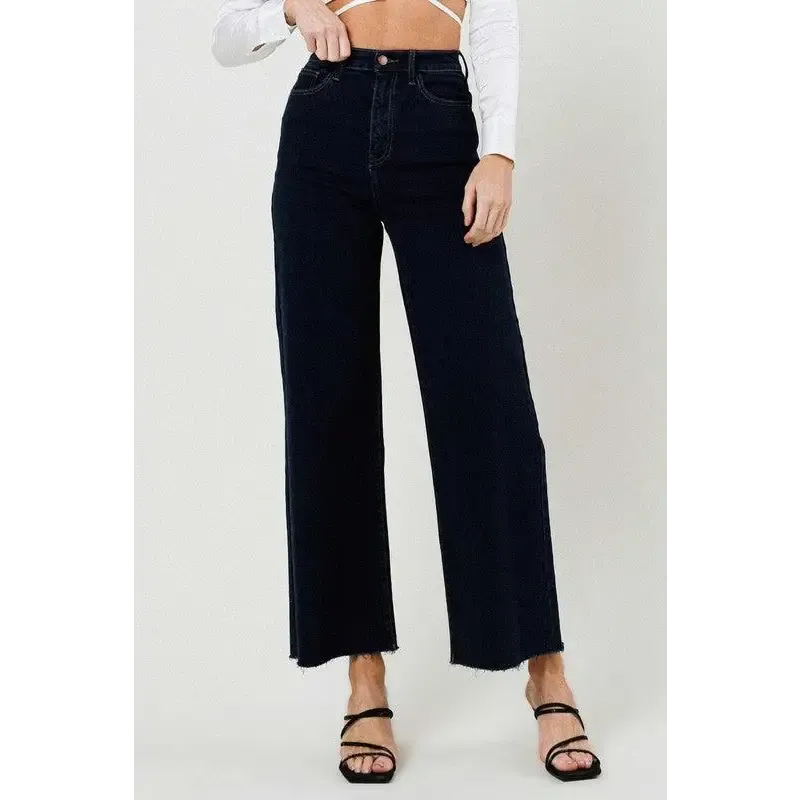 HIGH WAISTED WIDE LEG JEANS