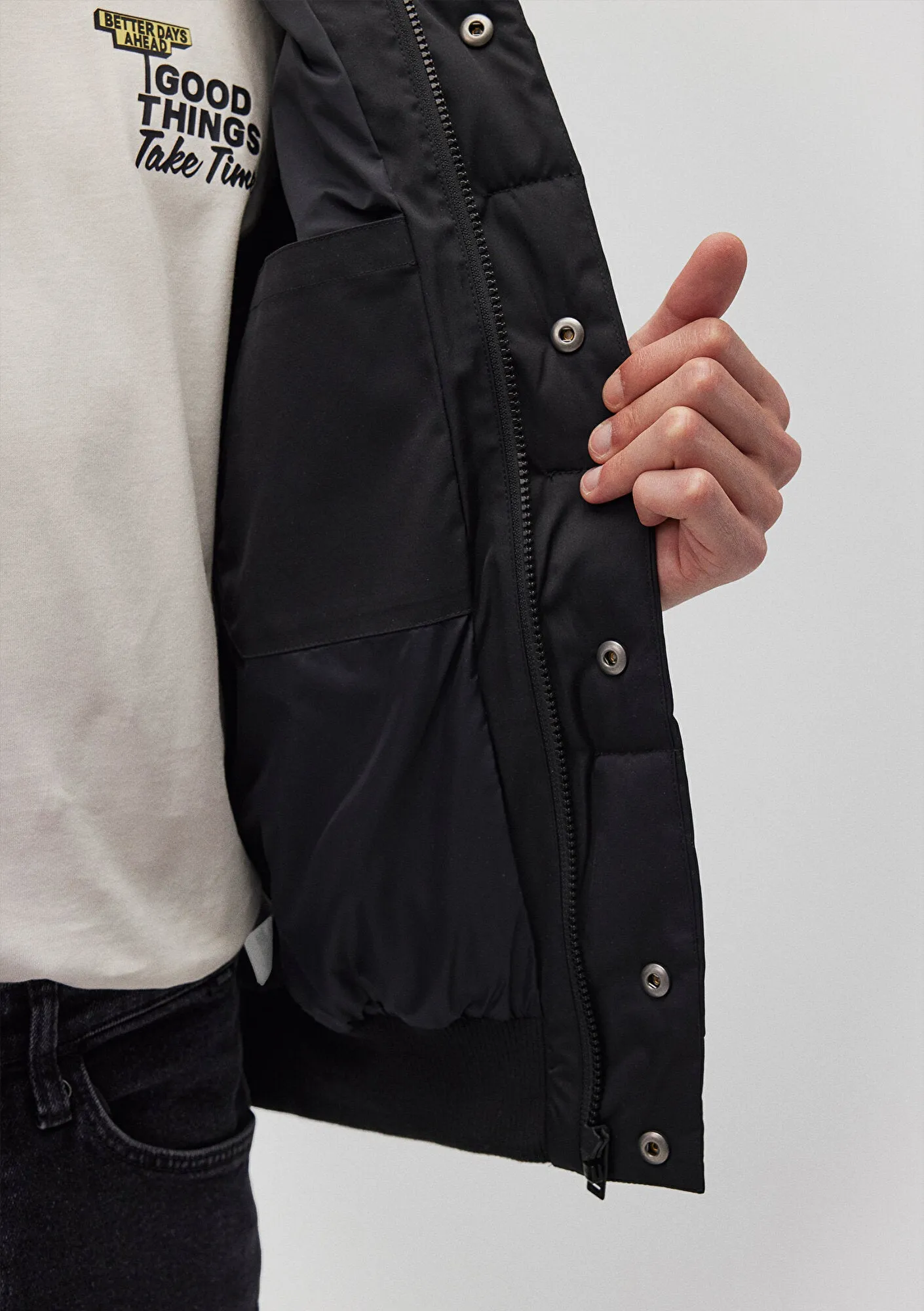 Hooded Black Jacket