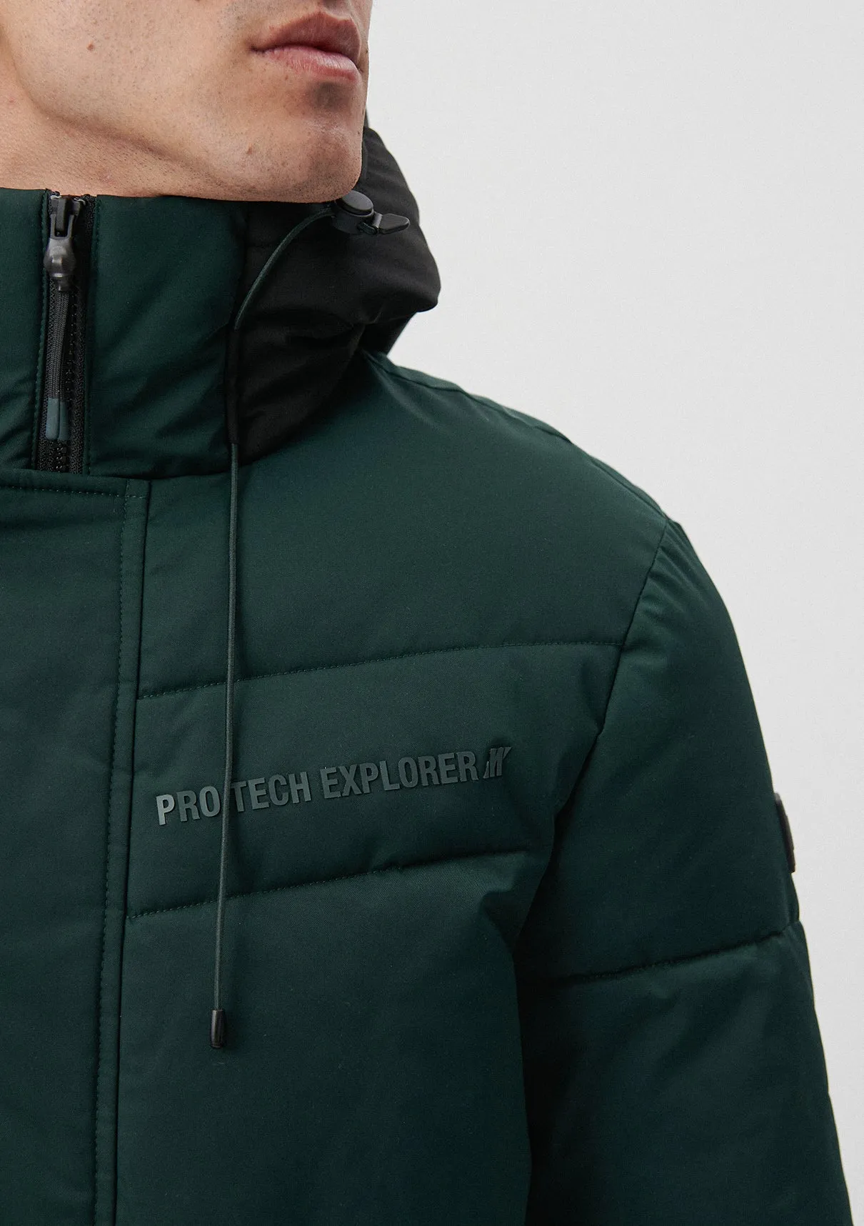 Hooded Green Puffer Jacket