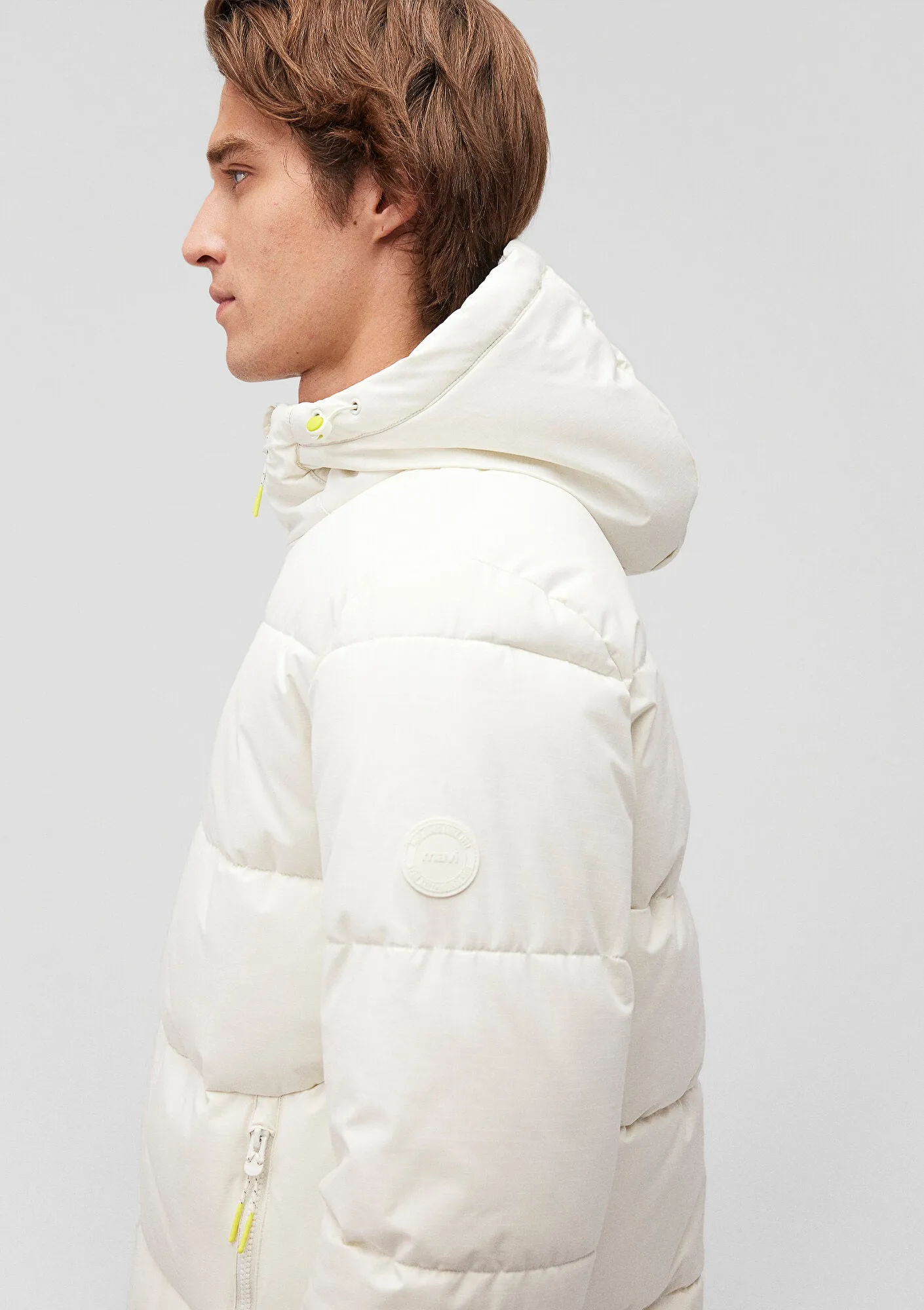 Hooded White Puffer Jacket