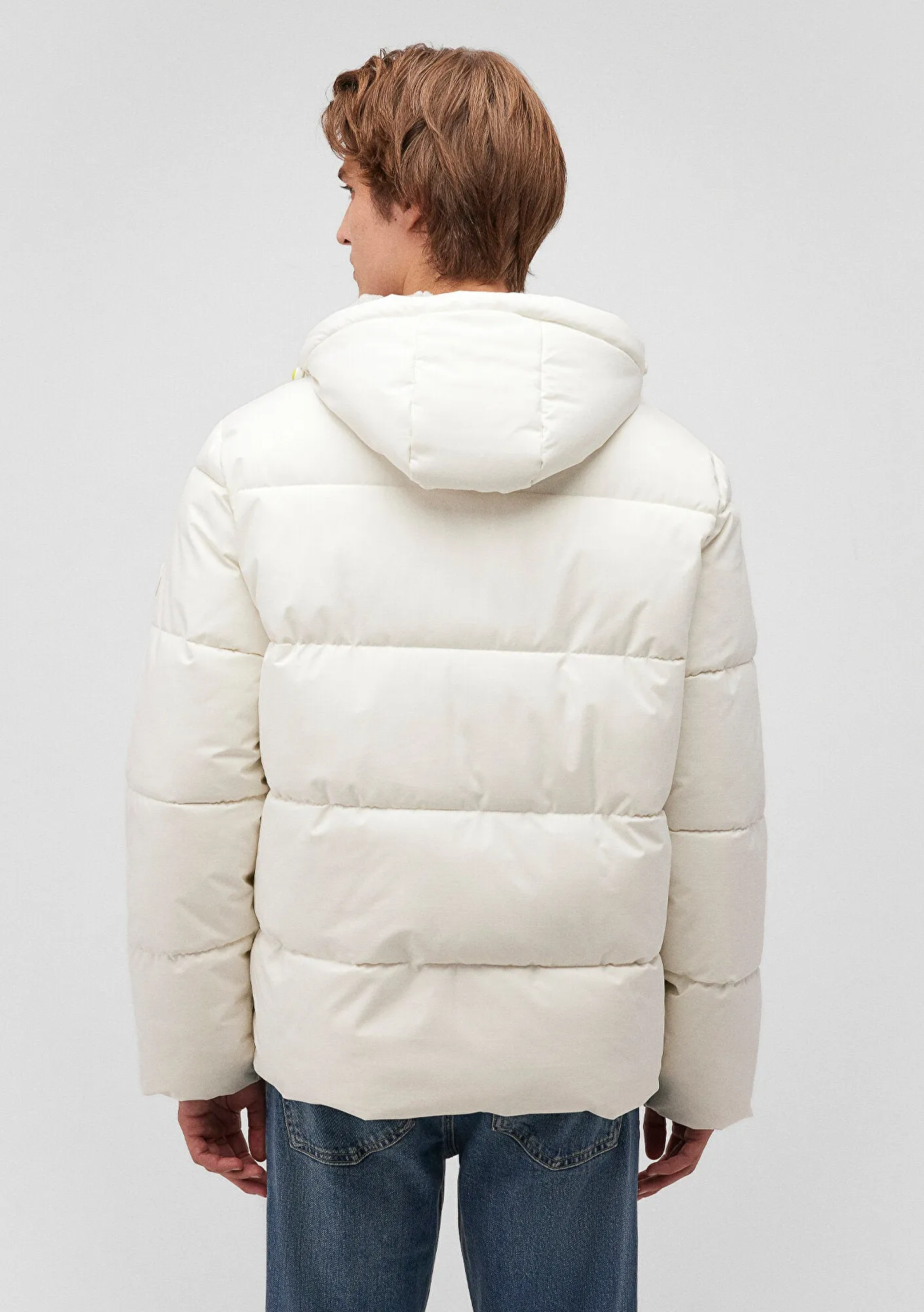 Hooded White Puffer Jacket
