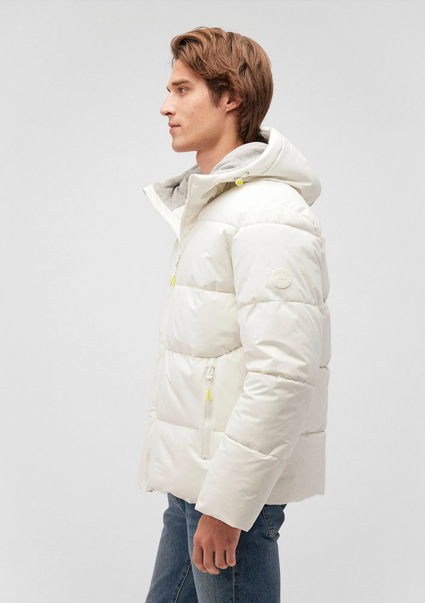 Hooded White Puffer Jacket