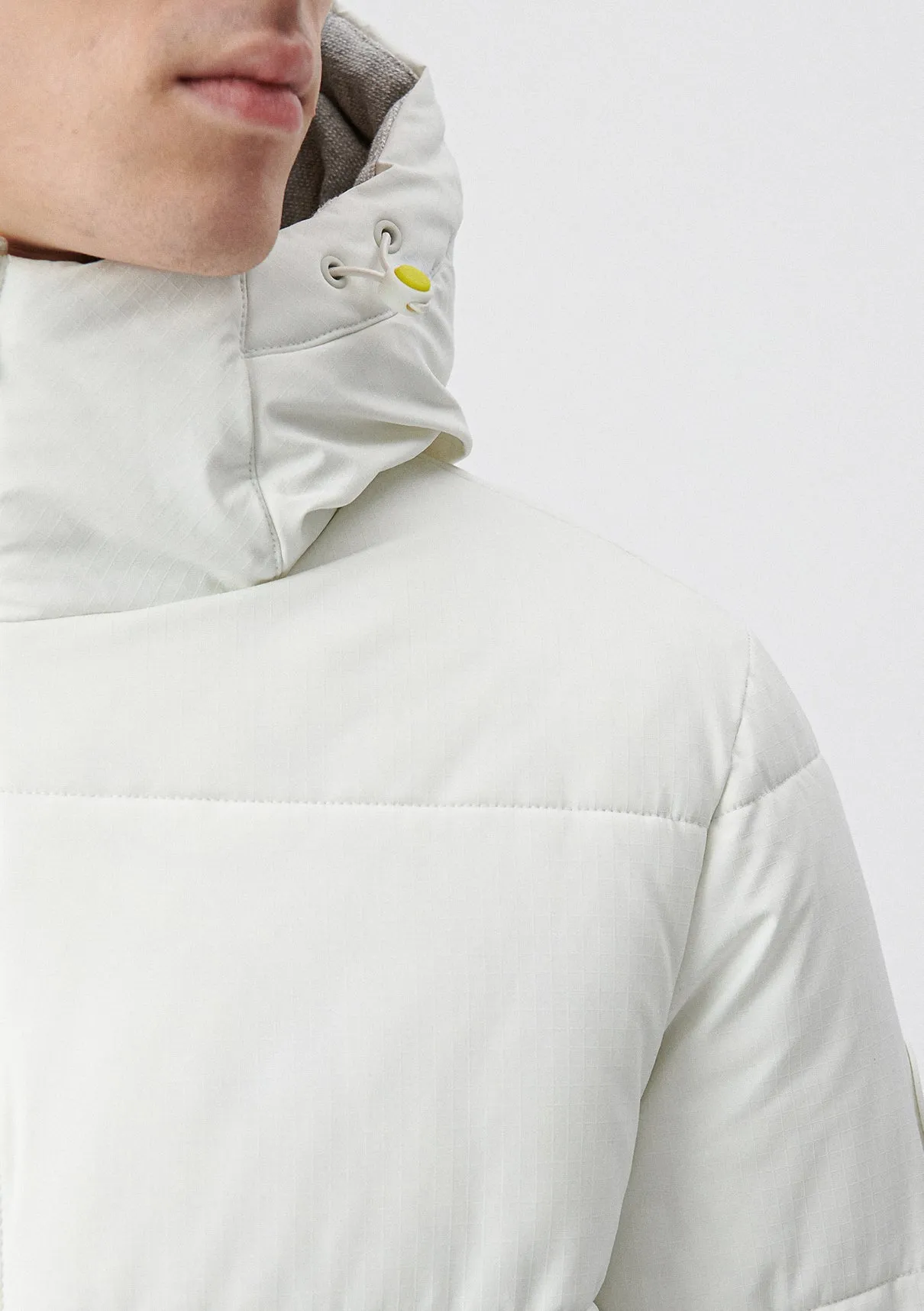Hooded White Puffer Jacket
