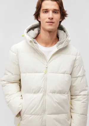 Hooded White Puffer Jacket