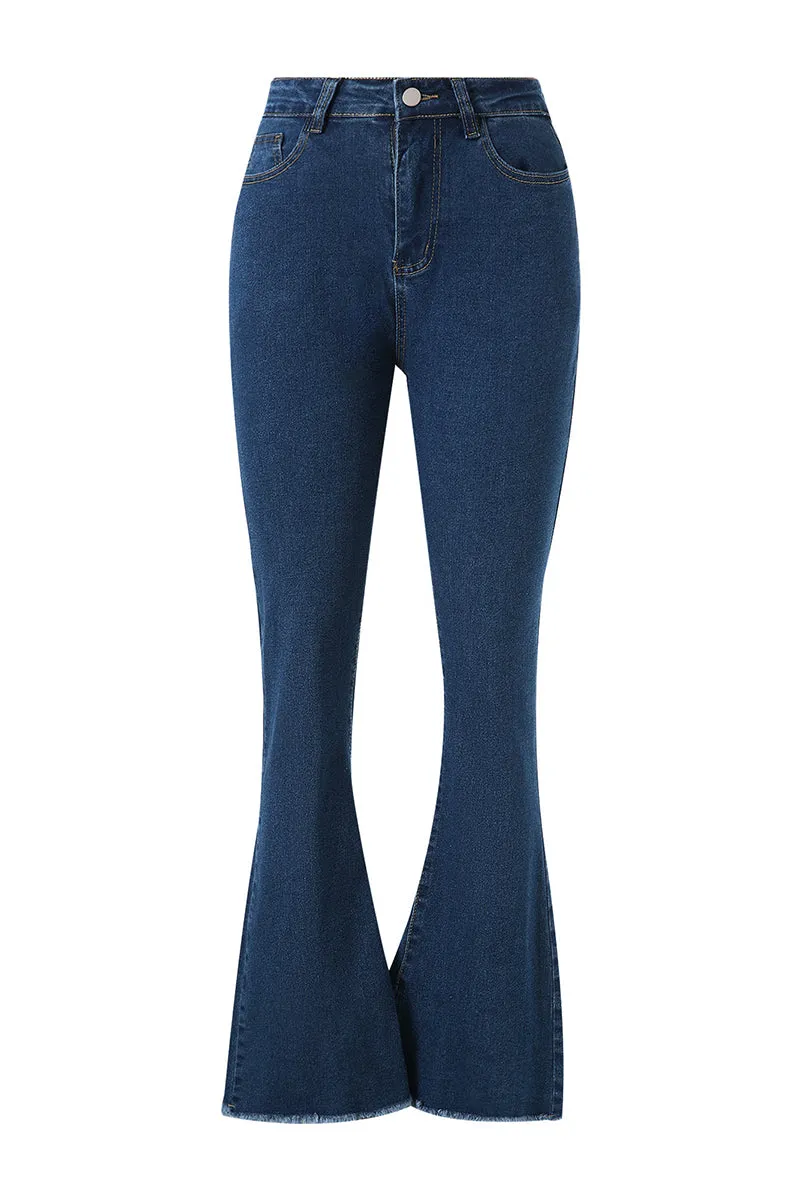 HWT1235 Retro Flare Jeans Pant