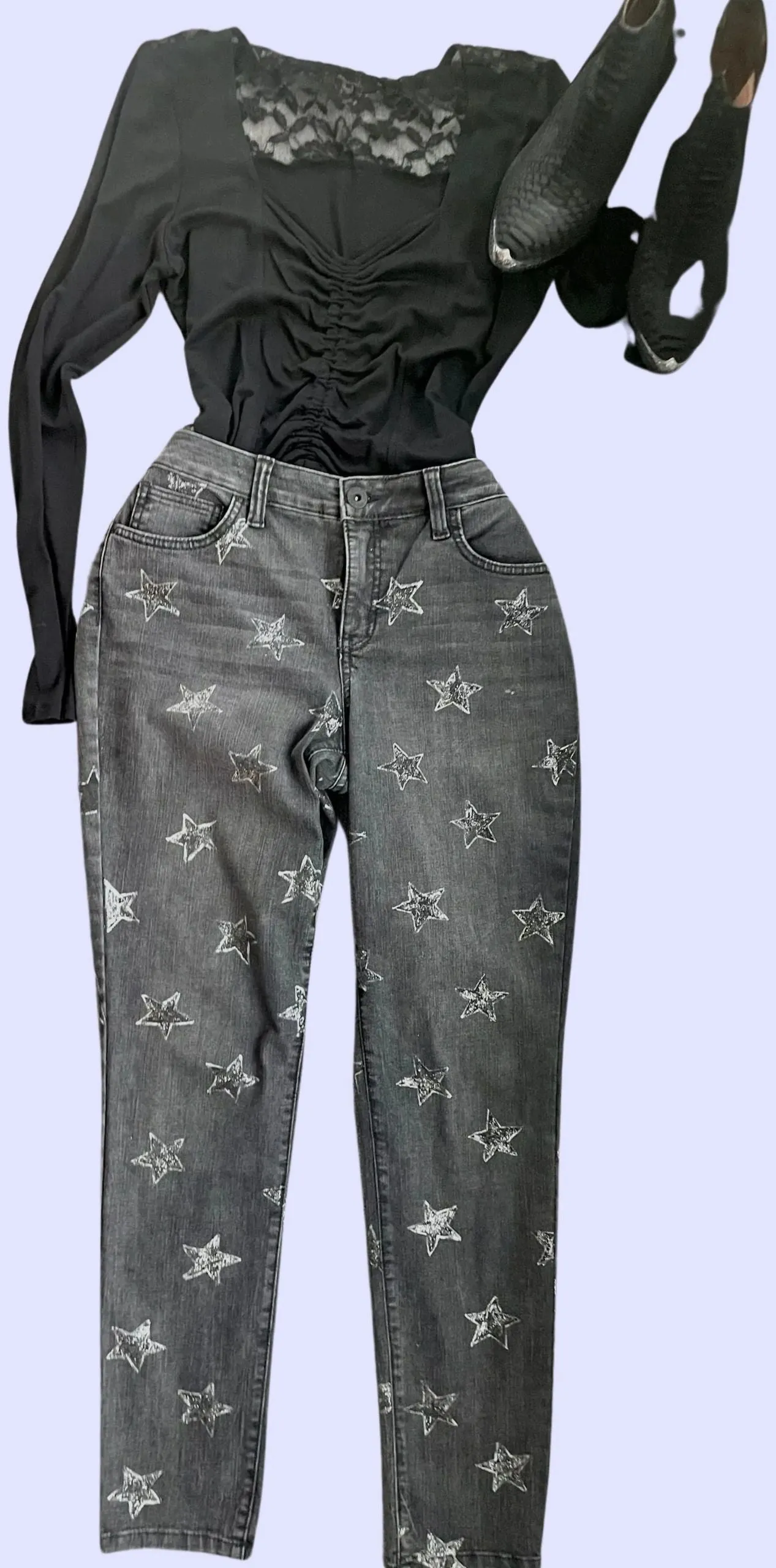 I'm a Star Jean witch y Halloween Jeans Starry Night Shine In the Night Shine Bright Woman Party Perfect