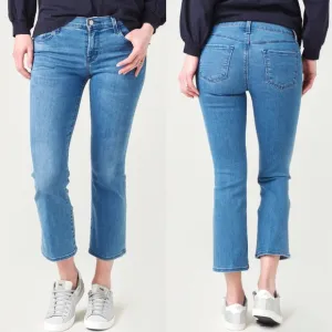 J Brand Women's Selena Mid Rise Crop Boot Jeans