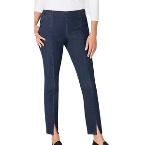 J. Jill Front-slit Ankle Brooklyn Wash Jeans size 6