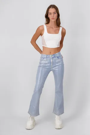 Jeans Flare Metalizados