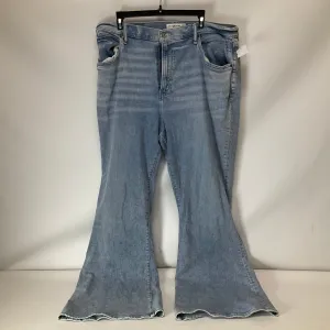 Jeans Flared By Abercrombie And Fitch In Blue Denim, Size: 18