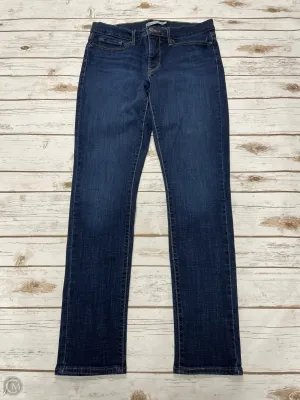 Jeans Skinny By Levis In Blue Denim, Size: 8
