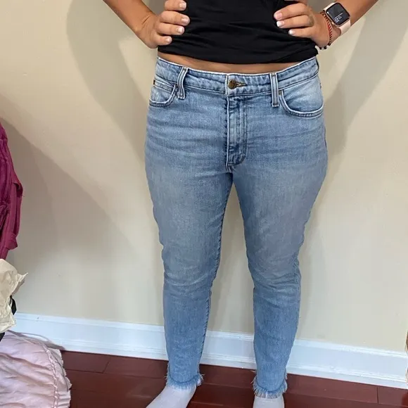 Joe’s jeans the Charlie high rise skinny ankle jeans