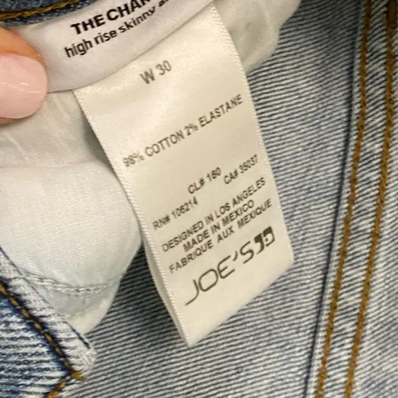 Joe’s jeans the Charlie high rise skinny ankle jeans