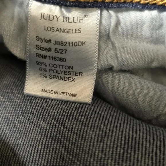 Judy Blue Jeans Women's Skinny Fit Dark Wash High Rise Denim Stretch Sz5/27