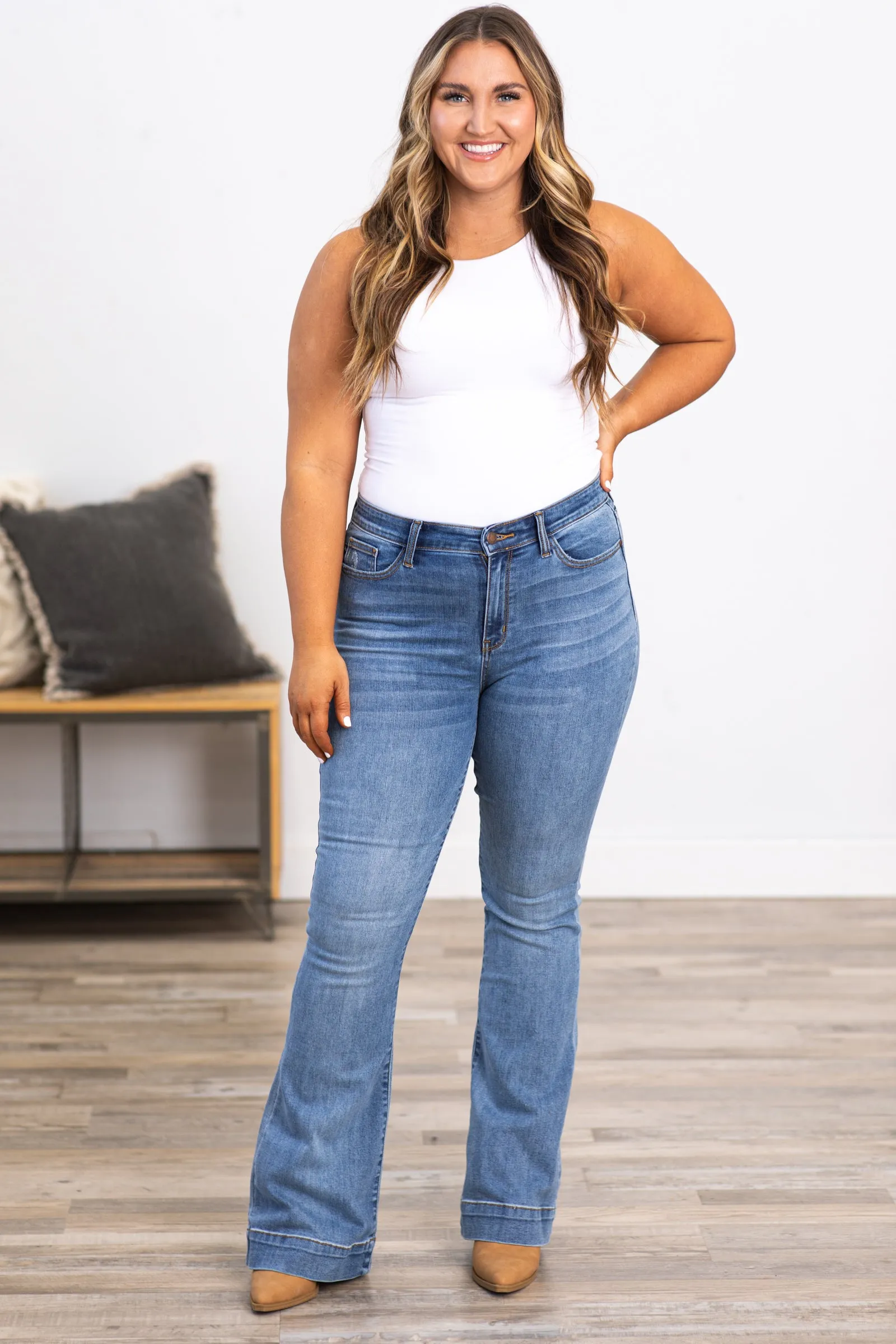 Judy Blue Trouser Flare Jeans