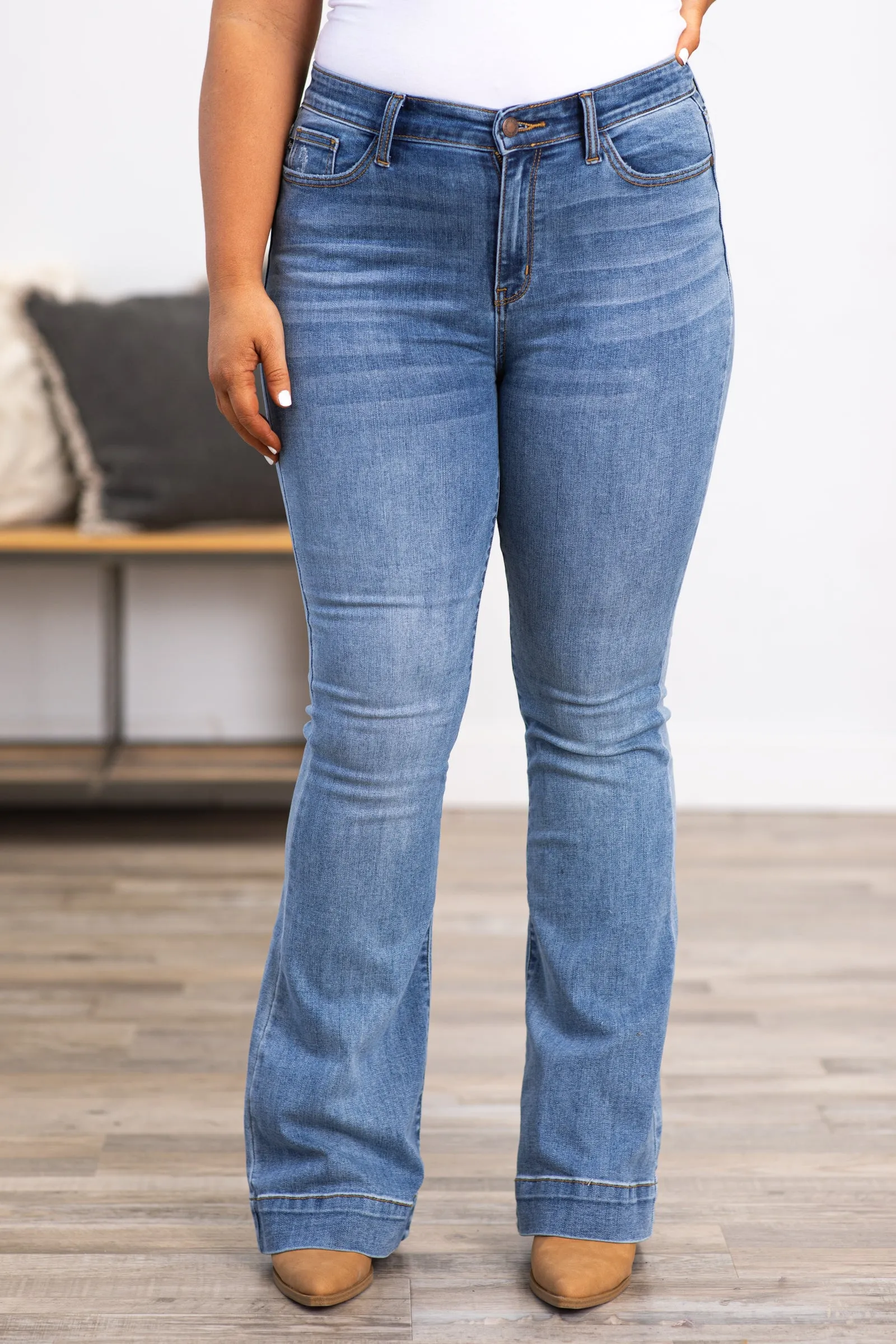 Judy Blue Trouser Flare Jeans