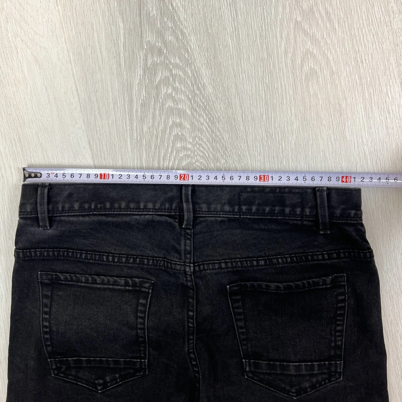 Just Jeans Mens Black Skinny Straight Denim Jeans Size 32